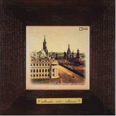 Картина-сувенир «Кремль, Царская площадь» 18х18 см